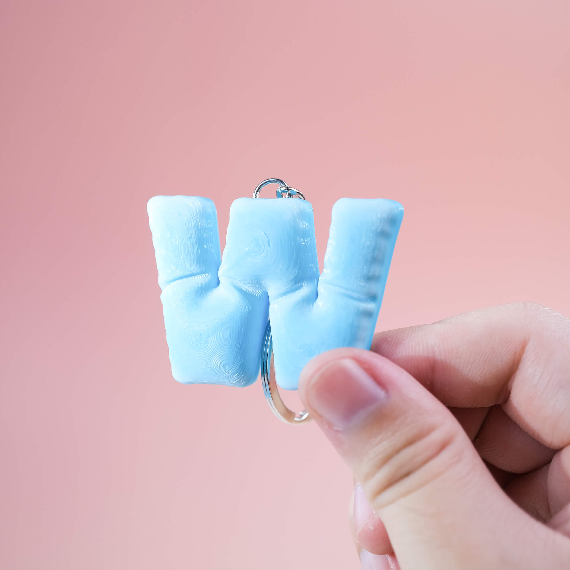 Soft Cloth Alphabet Letters Keychain