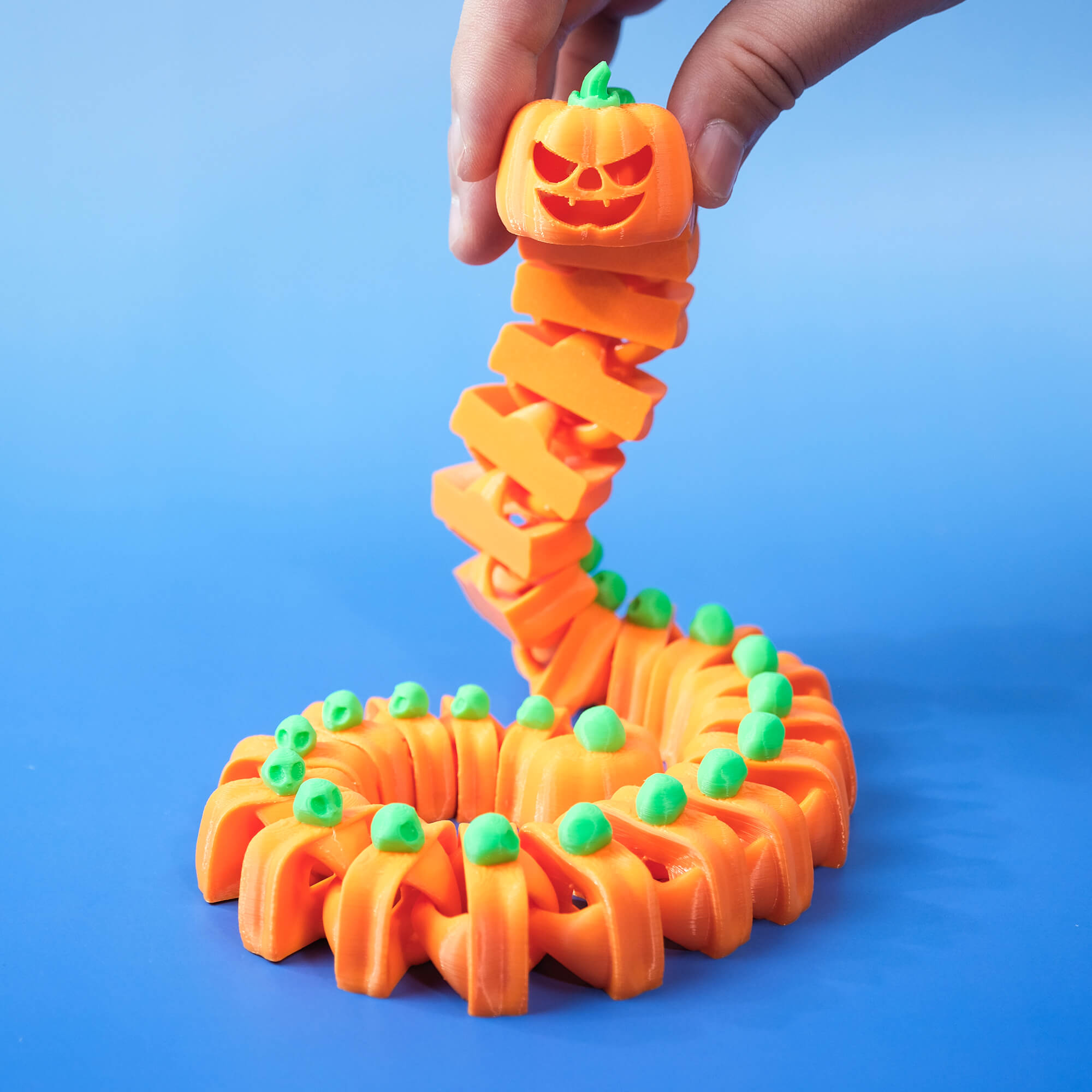 Flexi Pumpkin Snake Articulated 02