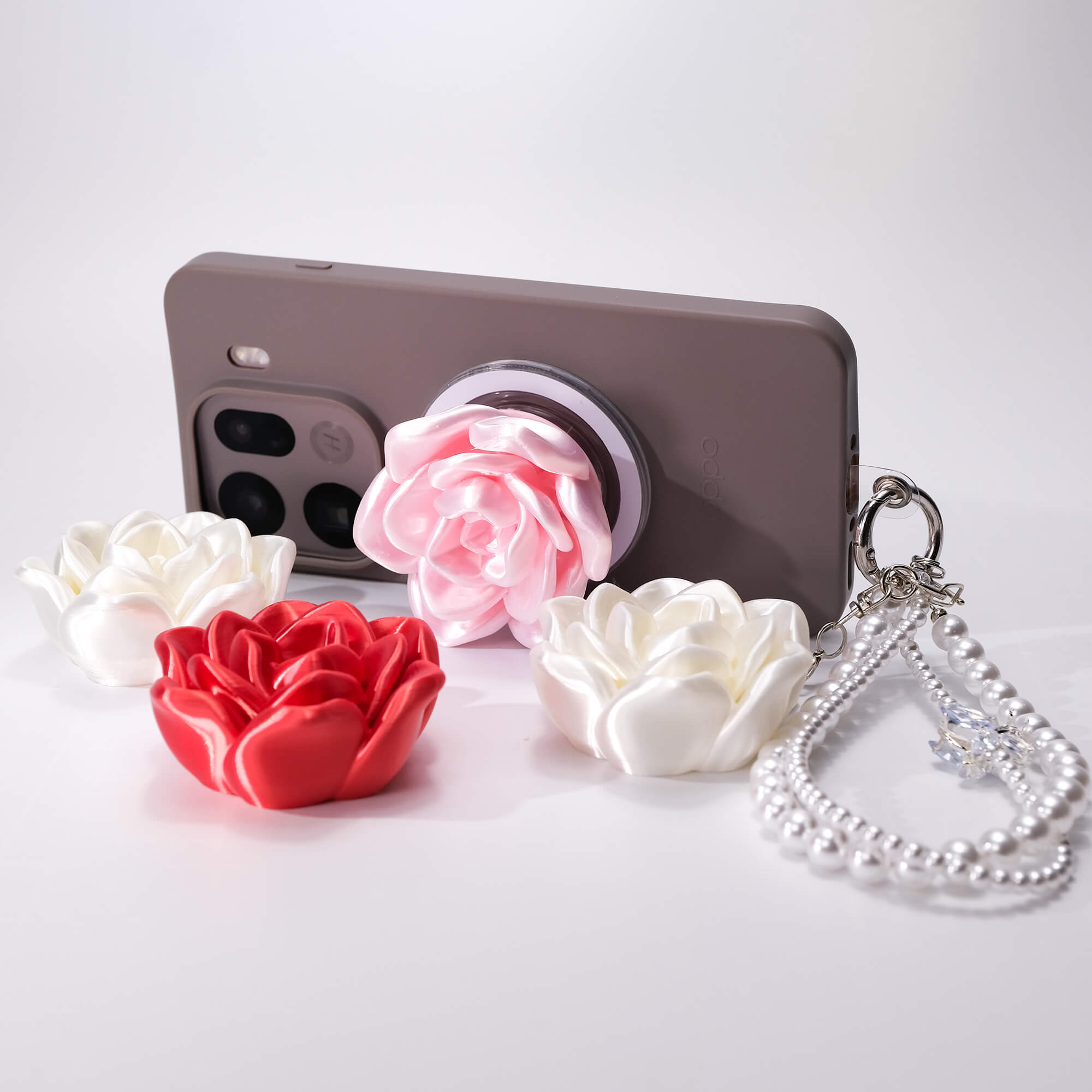 Elegant Rose MagSafe Phone Grip Topper