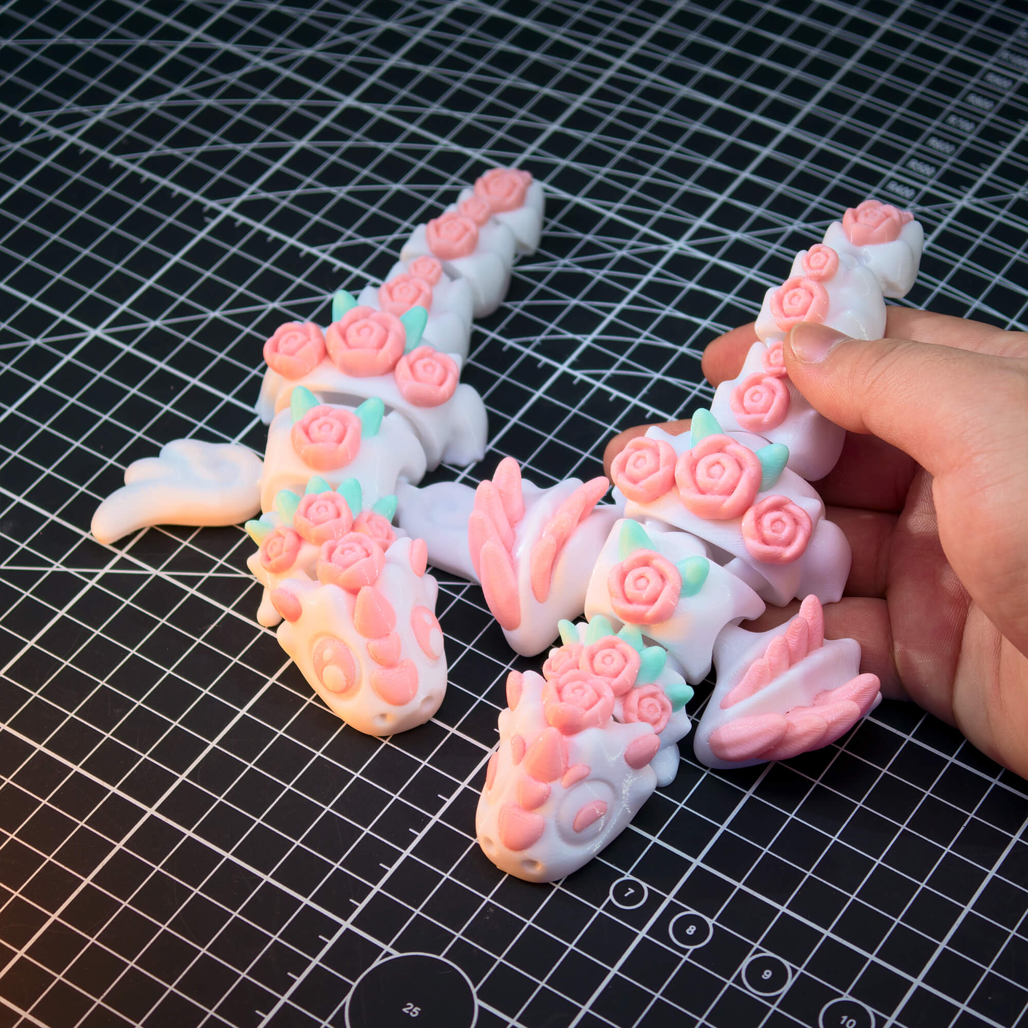 Cute Rose Dragon Articulated